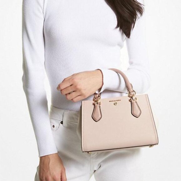 Michael Kors Marilyn Satchel Small Light Pink - Picture 6 of 11